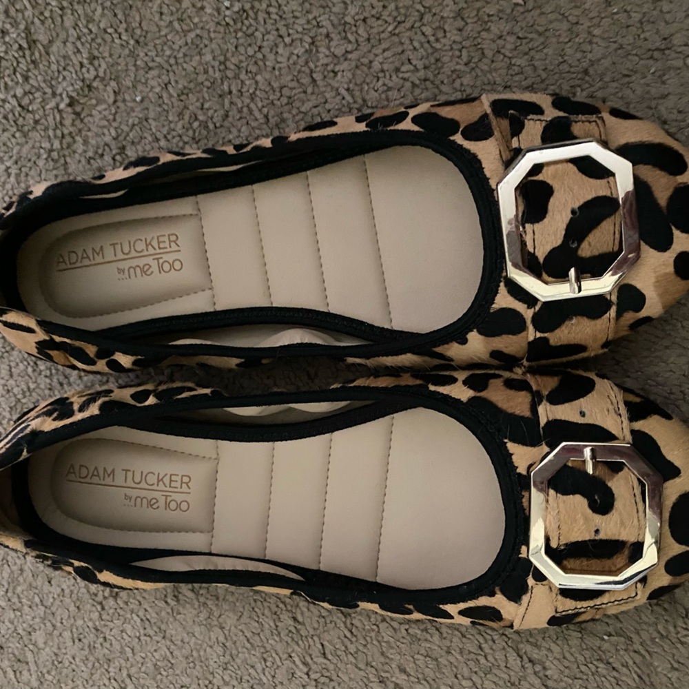 AdamTucker Leopard Print Loafers. Only worn once. Excellent condition.